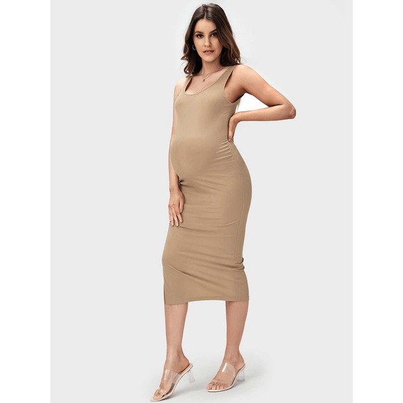 BASICS Maternity Split Tank Dress - Picture 10 of 11